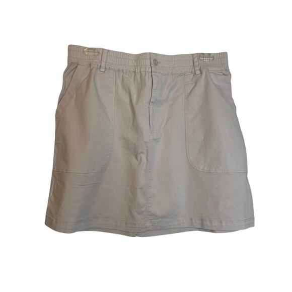 Michael Stars Womens Stretch Mini Skirts Elastic Waist Size 1X Cream - Picture 1 of 7